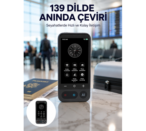 Fotoğraf Tanıma ve Konuşma Çevirili Akıllı Tercüman Yeni Nesil