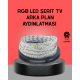TV Arkası LED Şerit Işık Otomatik Açma Kapama Özellikli 2mt