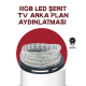 TV Arkası LED Şerit Işık Otomatik Açma Kapama Özellikli 2mt