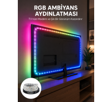 Müzikle Senkronize LED Şerit TV Aydınlatma Yeni Nesil