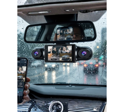 Araç İçi WiFi Destekli Full HD Kamera Geniş Açılı Gece Görüşlü