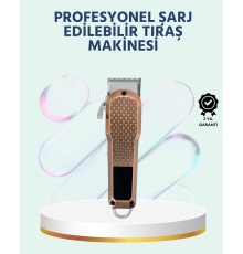 Şarjlı Saç Kesme Makinesi – Type-C Girişli, LCD Ekranlı ve Sessiz Motor