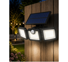Hareket Sensörlü Solar Bahçe Lambası Güçlü LED Duvar Projektörü