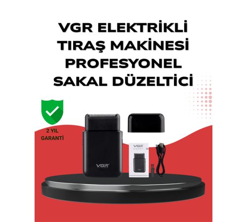 USB Şarjlı Traş Makinesi – Piston + Ağ Başlık, 600 mAh Batarya