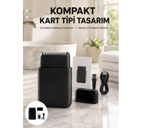 Elektrikli Tıraş Aleti – Hassas Kesim, Kolay Temizlik, Cilt Dostu Yeni Nesil