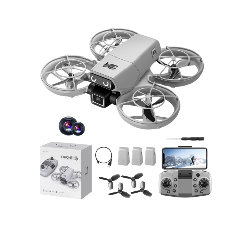 LED Işıklı Mini Drone Kameralı Headless ve APP Destekli