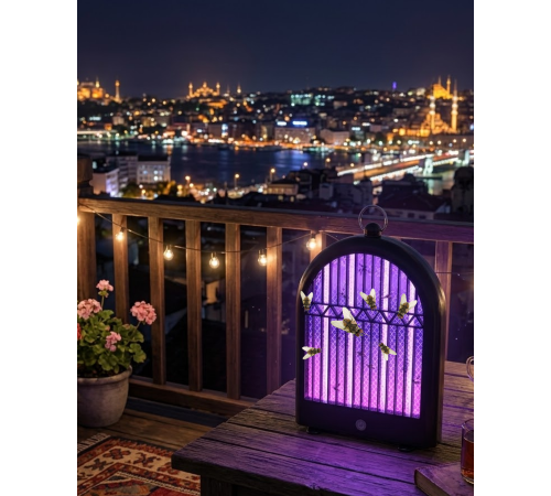 Şarjlı UV Sivrisinek Öldürücü Lamba Sessiz ve