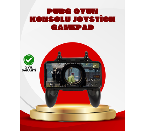 Joystickli ve Tetikleyicili PUBG Mobile Gamepad Oyun Kontrolcüsü