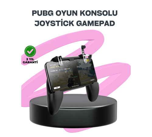 Joystickli ve Tetikleyicili PUBG Mobile Gamepad Oyun Kontrolcüsü