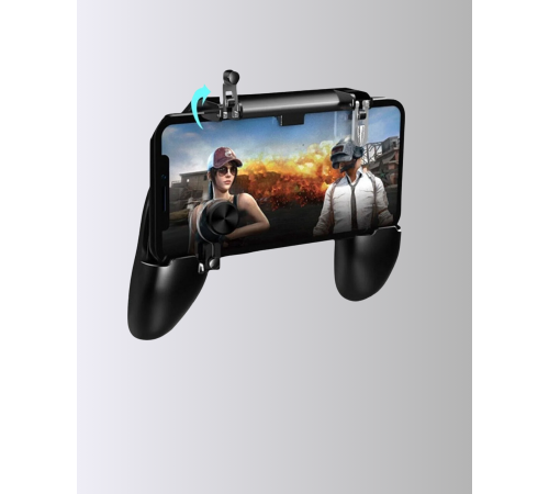 Joystick ve Parmak Tetikleyicili Mobil Oyun Gamepad Tutucu