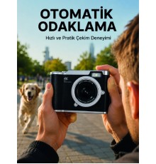 Otomatik Odaklamalı 4K Dijital Kamera 2.4 İnç HD Ekran