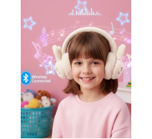 Kablosuz Peluş Bluetooth Kulaklık Mikrofonlu Şarjlı Müzik Çalar