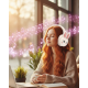 Peluş Tavşan Kulaklı Bluetooth Kulaklık Kablosuz Müzik ve TF Kart Destekli