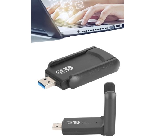 Wifi Adaptörü Bt5.0 Wifi 2'si Bir Arada Çift Bantlı Çift Anten