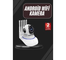 LED Aydınlatmalı 5 Antenli Motorlu 1080P Wifi Kamera Sensörlü