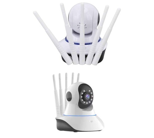 LED Aydınlatmalı 5 Antenli Motorlu 1080P Wifi Kamera Sensörlü