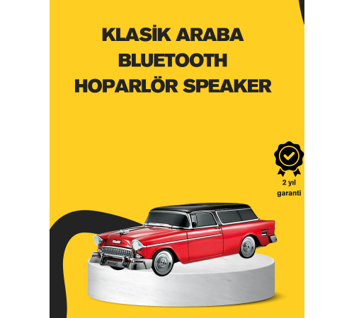 Vintage Tasarımlı LED Işıklı Bluetooth Hoparlör 10W
