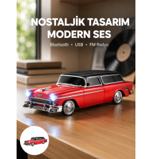 Taşınabilir Klasik Araç Tasarımlı Kablosuz Hoparlör