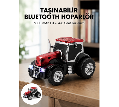 Taşınabilir Nostaljik Araç Tasarımlı Bluetooth Hoparlör