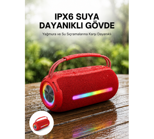 IPX6 Suya Dayanıklı Açık Hava Hoparlörü