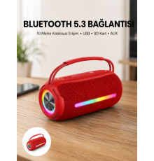 RGB Işıklı Taşınabilir Hoparlör – Çoklu Bağlantı Desteği