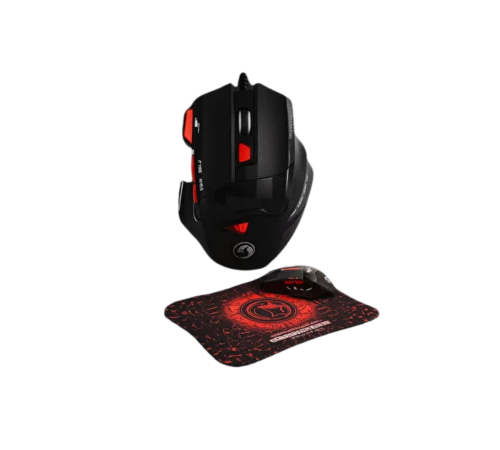 Ergonomik  Mouse ve Mousepad 3 DPI Ayarlı LED Işıklı Tasarım