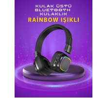 Renkli Işık Efektli Bluetooth 5.3 Müzik Kulaklığı