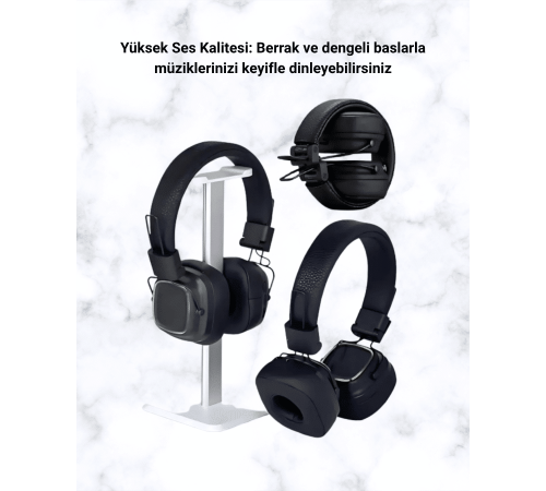Renkli Işık Efektli Bluetooth 5.3 Müzik Kulaklığı