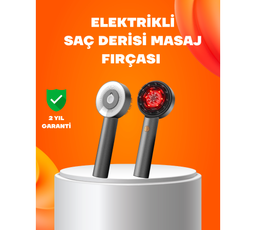 Kırmızı Işık Terapi Saç Derisi Masaj Tarağı 3 Modlu Yağ Hazneli