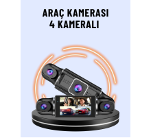 170° Geniş Açı 4 Kameralı Araç Kamerası Hareket Algılamalı