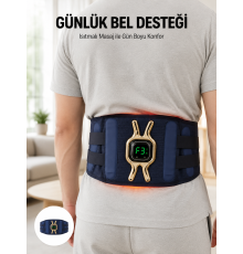 Çok Fonksiyonlu Masaj Kemeri Isı ve Titreşim Destekli