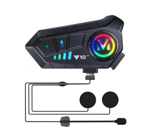 Bluetooth 5.3 Kask İçi Intercom Kulaklık 1000 m Mesafe 1000 mAh