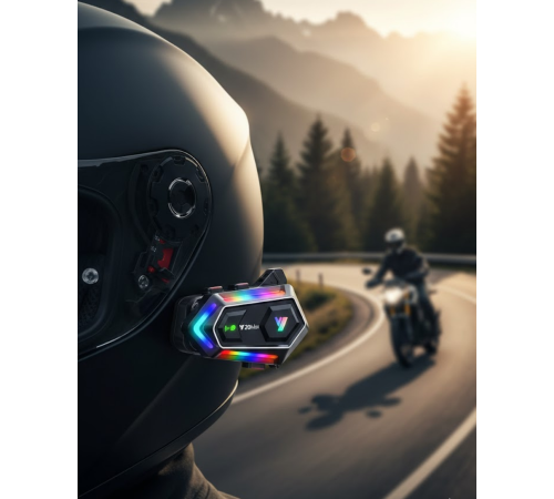 Kablosuz Bluetooth Motosiklet Kask İntercom IPX6 Su Geçirmez