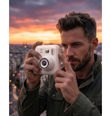 Eğlenceli Baskılı Çocuk Fotoğraf Makinesi Video Çekim 4 Rulo Kağıt 5 Kalem Set