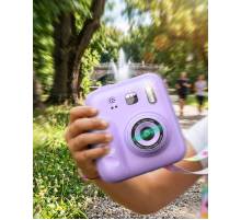 Çocuk Dijital Fotoğraf Makinesi Anında Baskı ve 4 Rulo Kağıt 5 Kalem Hediye