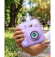 Çocuk Dijital Fotoğraf Makinesi Anında Baskı ve 4 Rulo Kağıt 5 Kalem Hediye