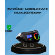 500mAh Bataryalı Bluetooth 5.4 İnterkom LED Ekranlı FM Destekli