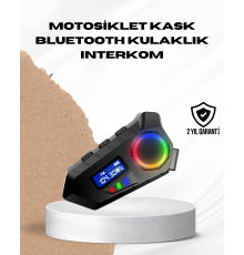 Bluetooth 5.4 İnterkom IP65 Toz ve Su Geçirmez LED Göstergeli