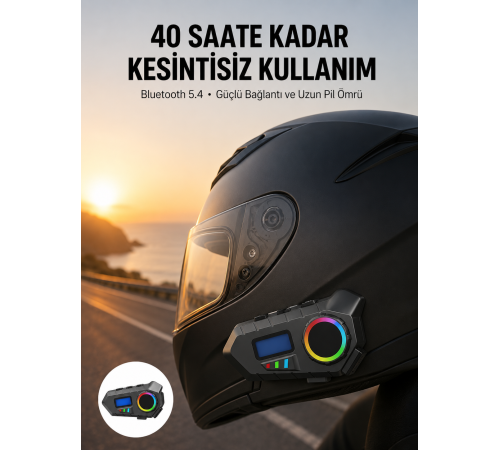 Bluetooth 5.4 Kablosuz Hoparlör IP65 Su Geçirmez ve 40 Saat Uzun Pil Ömürlü