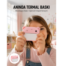 Termal Baskılı HD Şipşak Kamera 24MP Çift Lensli 32GB Hafızalı