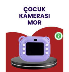 Eğlenceli Şipşak Çocuk Kamerası – Oyun, Müzik ve 18 Efektli Anında Baskı