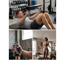 Ev Spor Seti Atlama İpi El Yayı Karın Egzersiz Aleti Fitness Seti