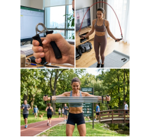Ev Fitness Seti Kardiyo ve Kas Geliştirme Egzersiz Seti