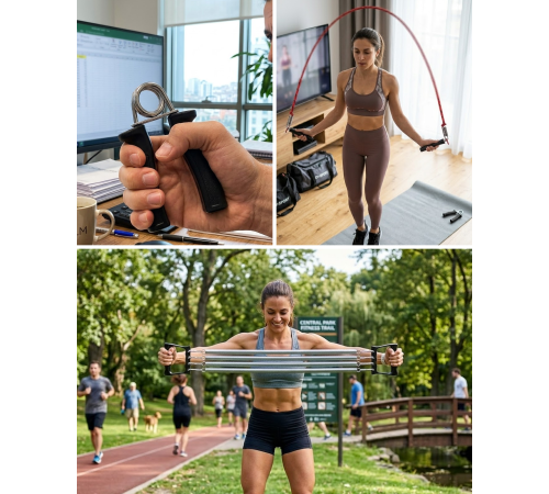 Ev Fitness Seti Kardiyo ve Kas Geliştirme Egzersiz Seti