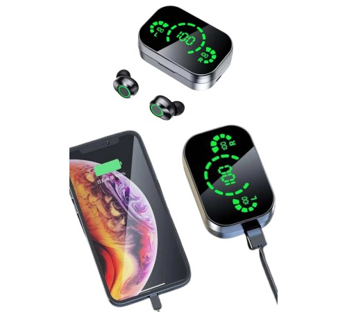 2025 Model Bluetooth Kulaklık Telefon Şarj Edebilen Çağrı Cevaplama Dijital Göstergeli