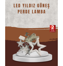 Yıldız Desenli Perde Tipi Peri Led 3x3 Metre Aydınlatma
