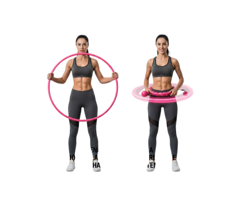 Evde Spor İçin Akıllı Hula Hoop Çemberi Bel İnceltici Mor