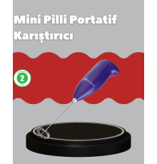 Frappe ve Cappuccino Maker – Taşınabilir Pilli Köpürtücü Mikser