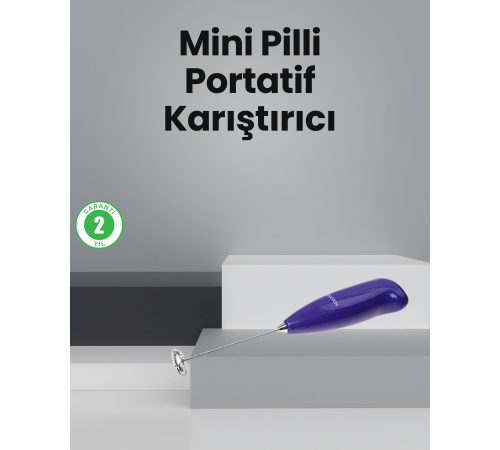 Mutfak İçin Mini El Mikseri – Kahve, Süt, Krema ve Sos Karıştırıcı