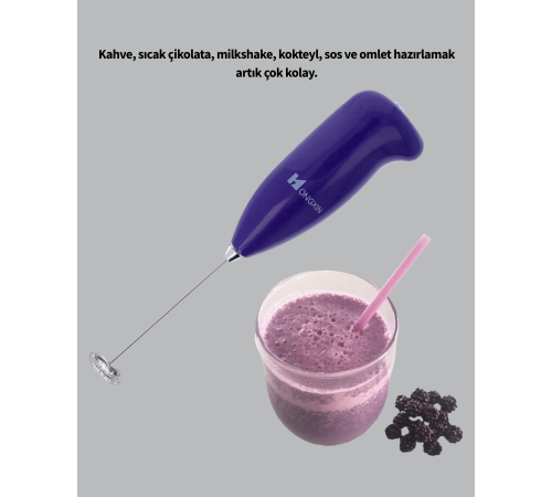 El Tipi Pratik Mikser – Kahve, Süt, Bebek Maması ve Yumurta Çırpıcı